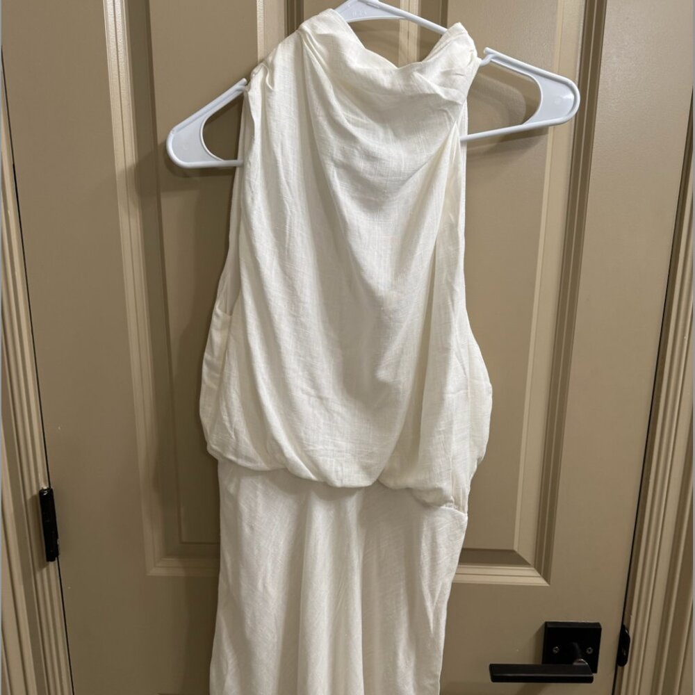 Off White Linen Dress